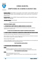 CR Conseil du 06/08/2021